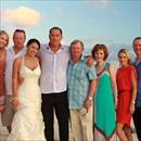Team Hawkes with Greg and Barb on their wedding day at Vomo Island Fiji